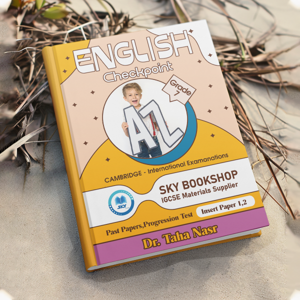 Dr Taha Nasr English Checkpoint  Grade ( 7 ) / Past paper , Grammar , writing notes  , writing Book - Image 2