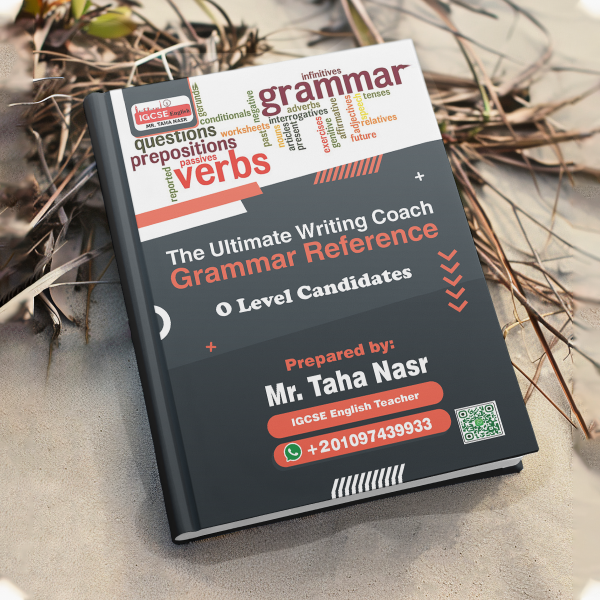Dr Taha Nasr ENGLISH Cambridge  (AS AN ADDITIONAL LANGUAGE) activity book , Grammar booklet ,writing notes, SPEAKING notes - Image 3