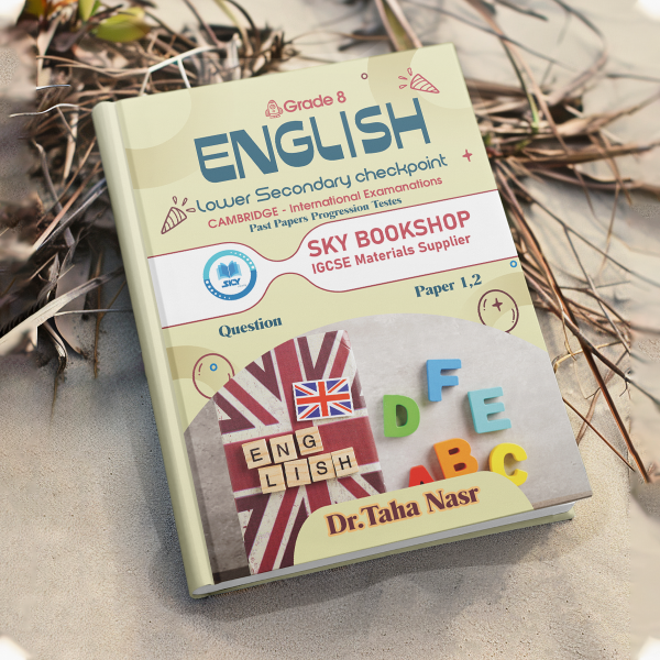 Dr Taha Nasr English Check Point YEAR 8 / Past Paper ,writing notes , grammar book , writing Book - Image 2