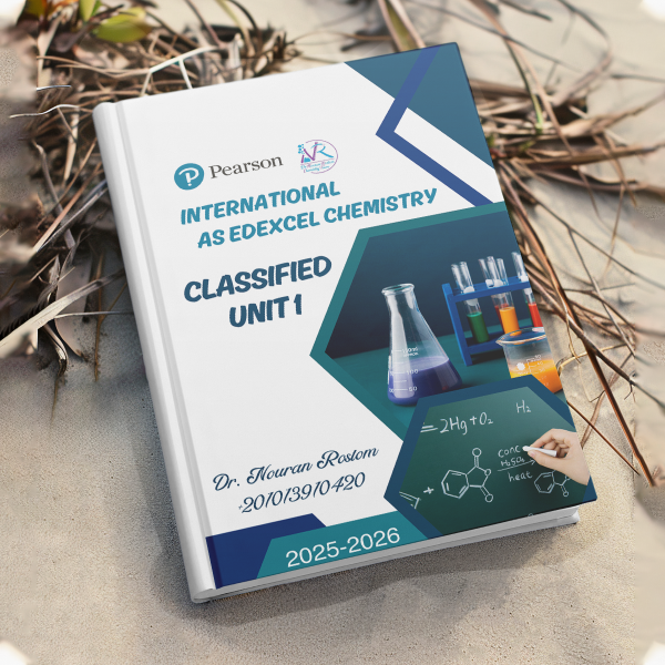 Dr: Nouran Rostom / A Level Edexcel / Chemistry / Classified and Mark scheme Unit 1,2