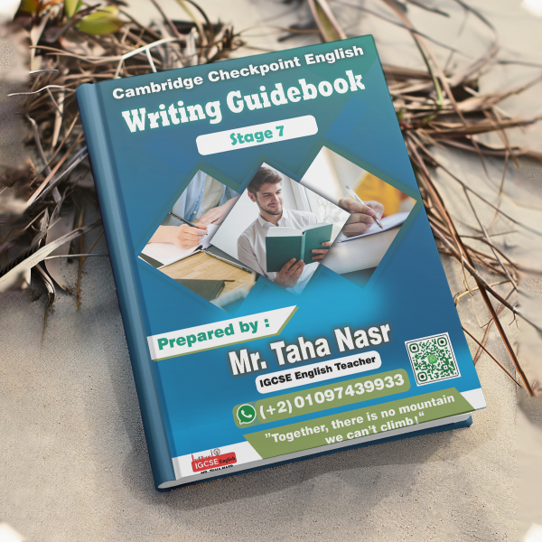 Dr Taha Nasr English Checkpoint  Grade ( 7 ) / Past paper , Grammar , writing notes  , writing Book - Image 4