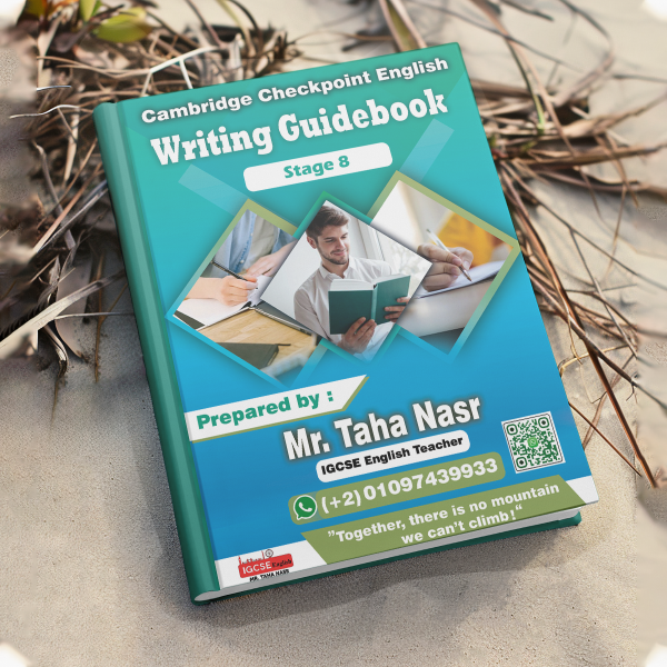 Dr Taha Nasr English Check Point YEAR 8 / Past Paper ,writing notes , grammar book , writing Book - Image 4